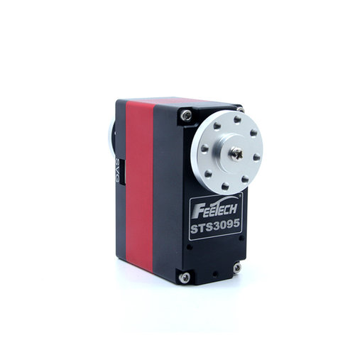 飞特12V全金属95KG扭力360度可连续转双轴STS3095机器人串口舵机