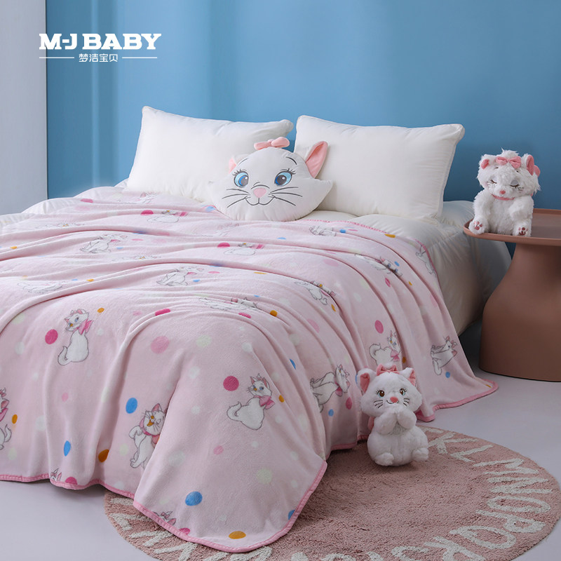 【商场同款】梦洁宝贝儿童A类法兰绒毯空调被毯子午睡毛毯盖毯