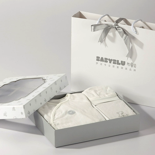 Подарочная коробка для новорожденных, комплект, детский хлопковый дышащий комбинезон, набор, 0-6 мес.