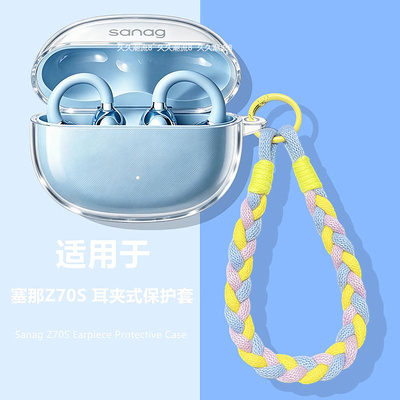 适用塞那Z70S耳夹式透明保护套
