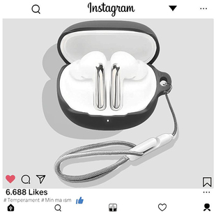 适用QCY MeloBuds N60主动降噪蓝牙耳机保护壳QCY MeloBuds N60耳机壳简约纯色个性QCY N60创意硅胶软壳