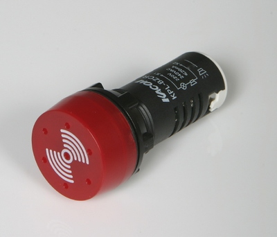 凯昆KACON开孔22/25mm 红色间断音电子式报警器24V蜂鸣器KPL-BZIR