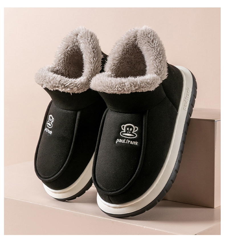 正品大嘴猴雪地靴男士2023新款冬季时尚潮流暖脚棉鞋短筒靴情侣款