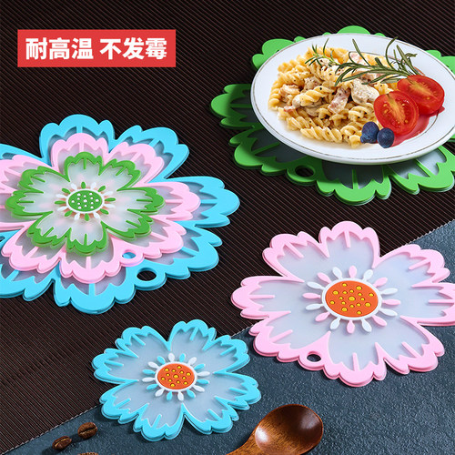 粤昌富贵花餐垫轻奢简约大气防烫加厚隔热垫餐桌菜盘垫杯垫盆景垫