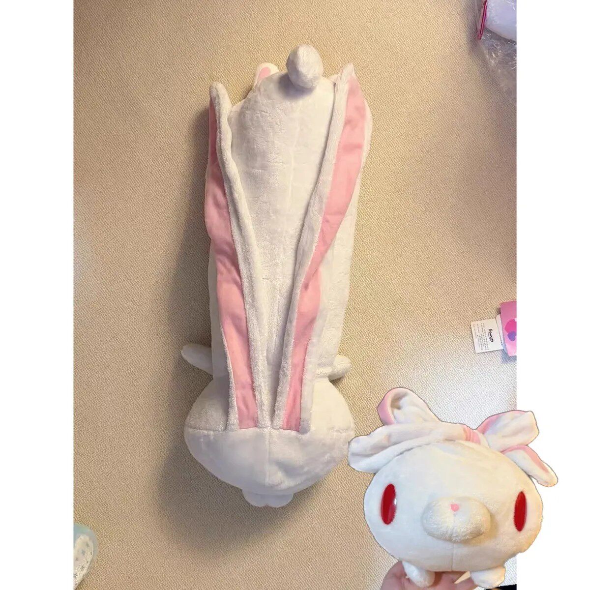 日系可爱gloo my泛用兔长条抱枕卧室大靠枕床头靠垫女生睡觉枕头