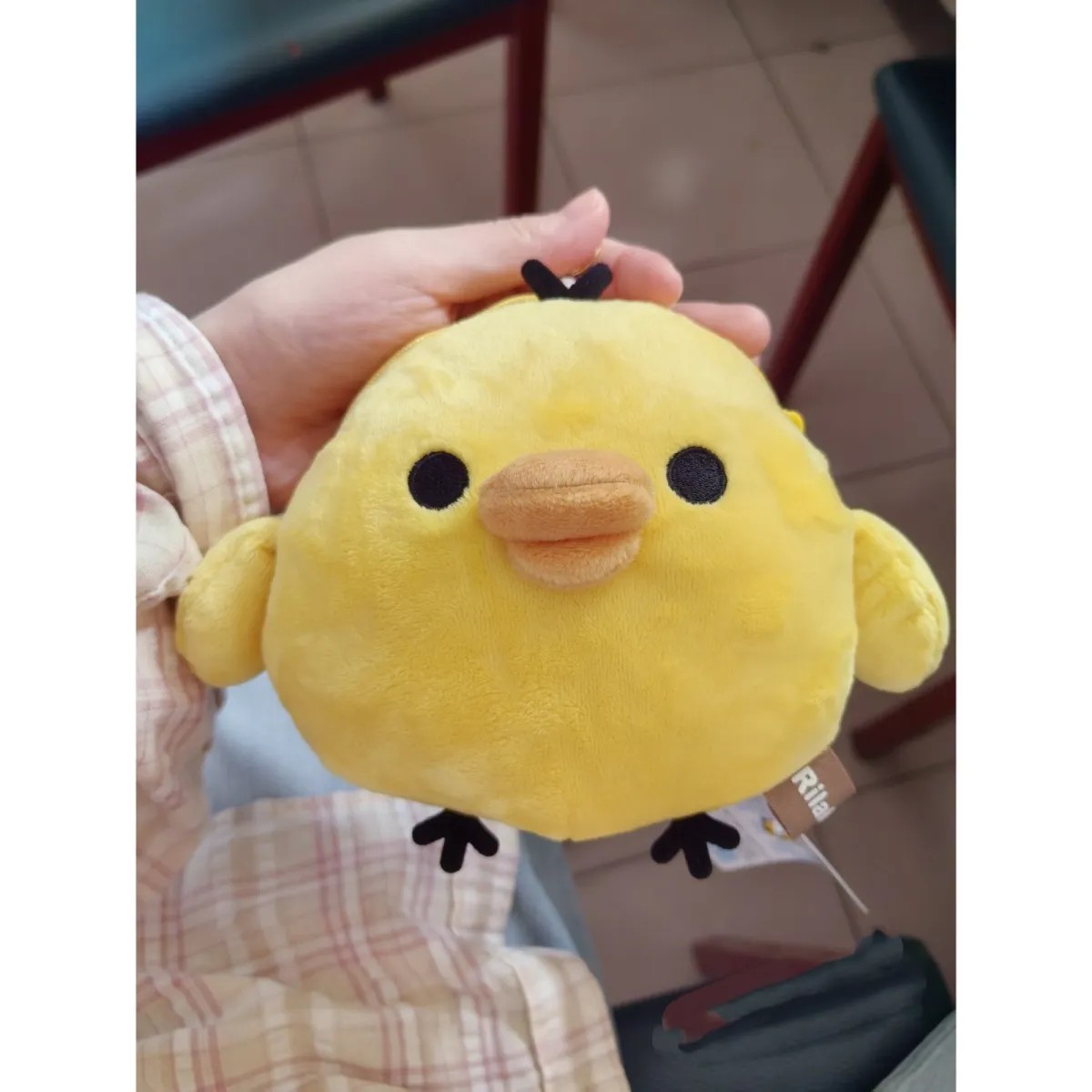 日系可爱san-x轻松熊rilakkuma基础脸型毛绒造型拉伸挂包零钱卡包