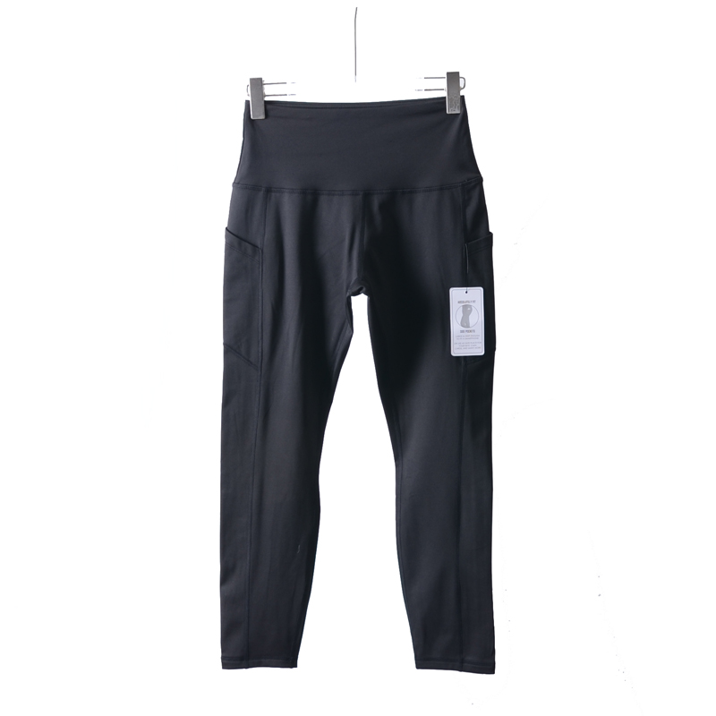 内里薄绒速干透气九分瑜伽裤