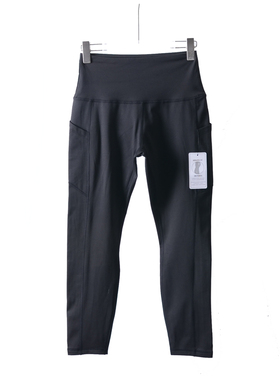 美国单~高腰紧身内里薄绒运动裤速干透气九分瑜伽裤74美金！女