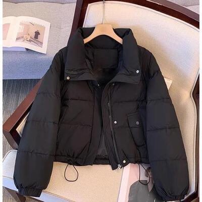 2024冬季大码胖mm高级感短款设计感棉衣外套面包服羽绒棉服女上衣