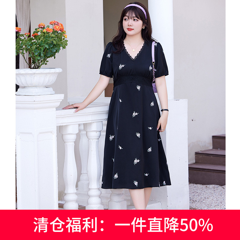 大码女装连衣裙法式设计