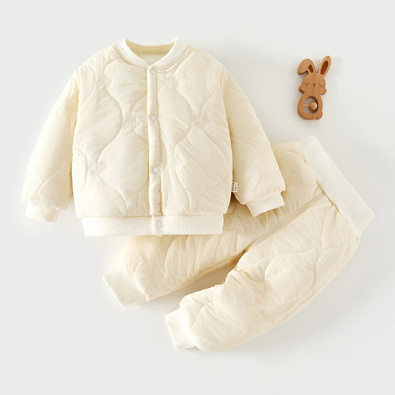 120克男女童外套婴儿套装棉服