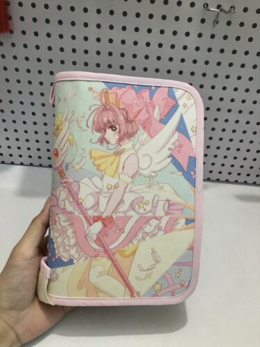 福利款／手作布艺卡通百变小樱A6烧饼包收纳包证件包活页本存钱本
