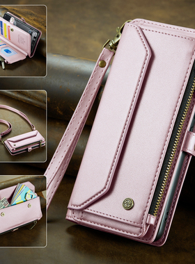 谷歌8适用googlepixel8pro手机壳谷歌pixel7a钱包斜挎皮套google pixel7a插卡槽背带手機殼pixel9PRO手机壳