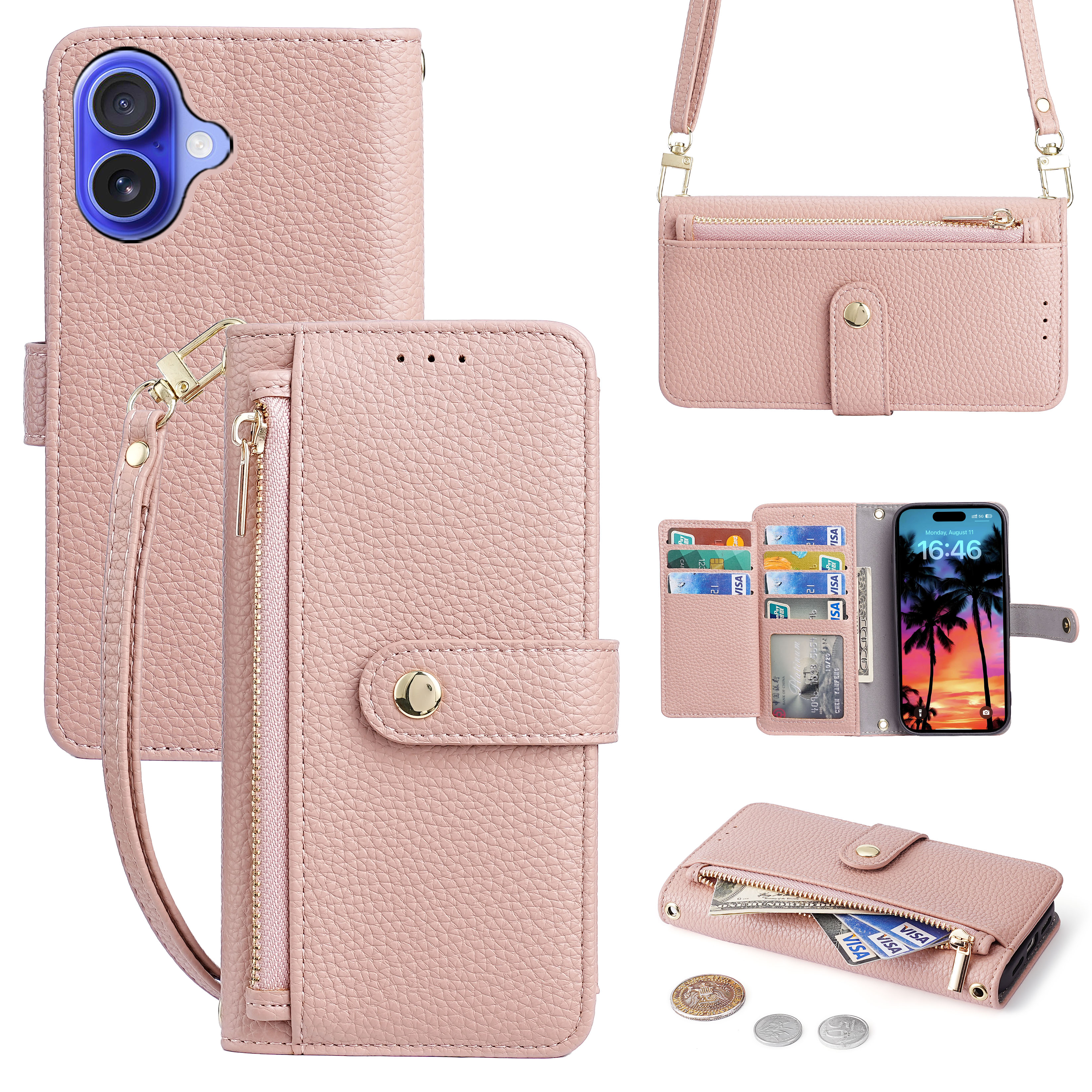 苹果17翻盖皮套适用苹果17pro