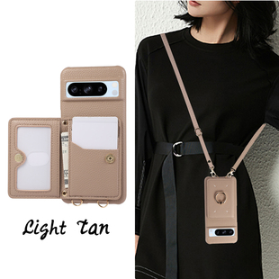 谷歌Pixel9Pro斜挎零钱包适用于谷歌pixel8手机壳pixel8pro带挂绳8a插卡Googlepixel7pro卡包防摔7高级感