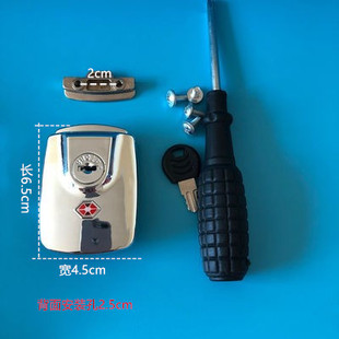 行李箱海关锁锁扣密码锁皮箱扣锁拉杆箱密码锁海关锁GSH58钥匙锁