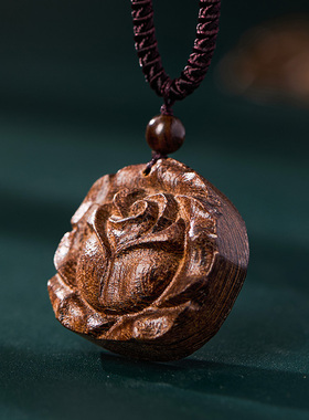 复古棉麻文艺风配饰品木质玫瑰花