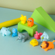 儿童洗澡捏捏叫创意海洋小丑鱼玩具陆地森林仿真动物狮子大象乌龟