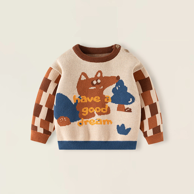 宝宝毛衣秋冬新款加厚内搭针织衫