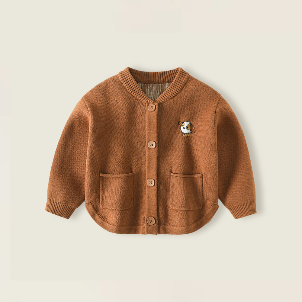 婴儿毛衣秋冬新款纯棉开衫外套