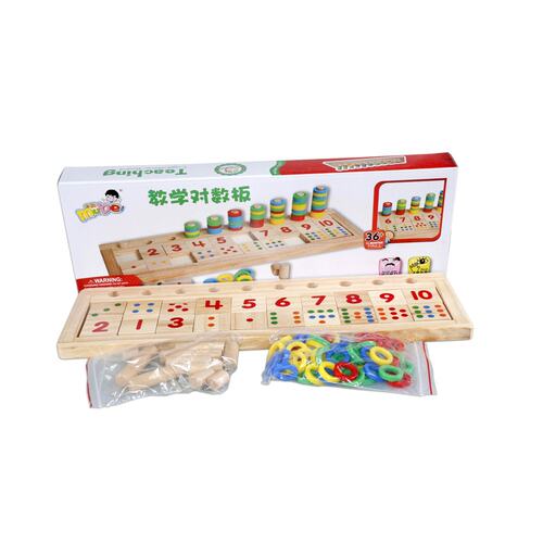 Montessori Circle Counting and Stacking Board Dominos Board