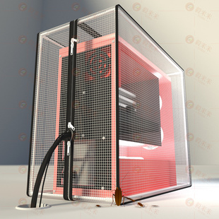 电脑主机防蟑螂罩防尘散热机箱防狗毛网隔离猫毛全包太阳神保护套