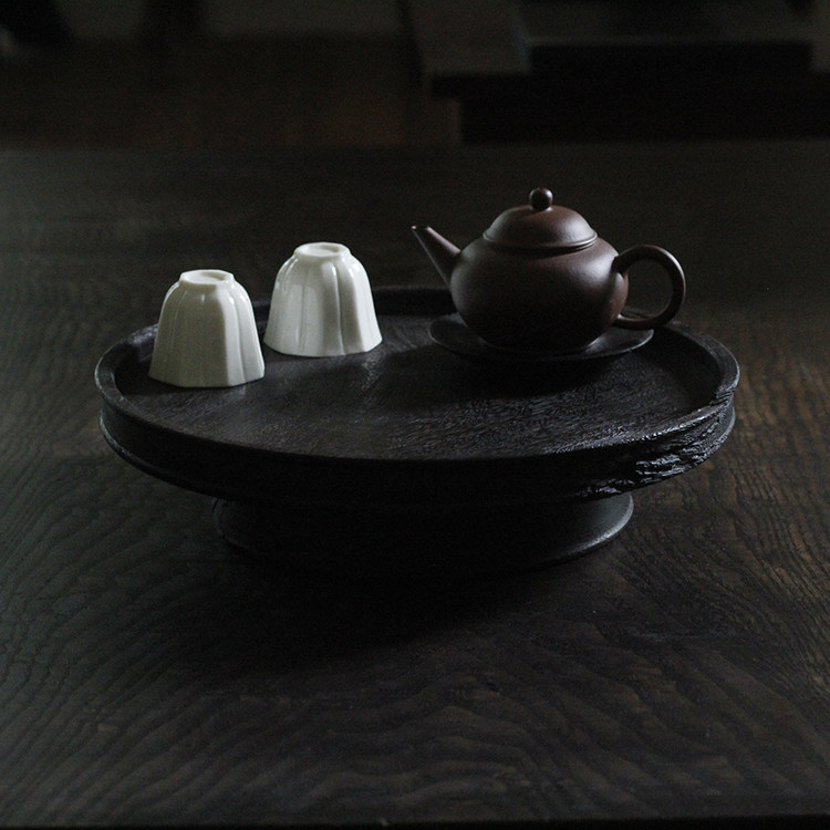 合行作品 售罄 高脚茶台 茶盘 手作孤品 乌木 自然侘寂 空间美物