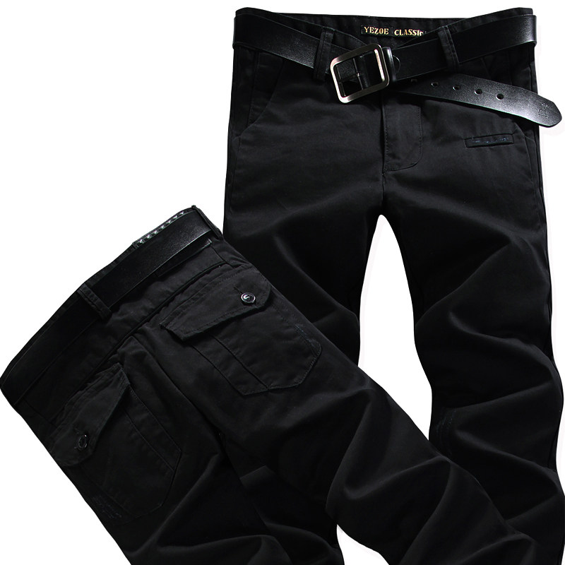 YEZOE弹力男士休闲裤新款韩版修身小直筒工装百搭潮牌裤子25秋冬,男装,休闲裤,淘宝优惠券,粉丝福利购,淘宝优惠卷