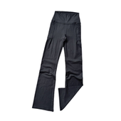 休闲长裤 翘臀喇叭裤 外穿女速干带口袋 女高腰提臀网红健身裤 运动裤