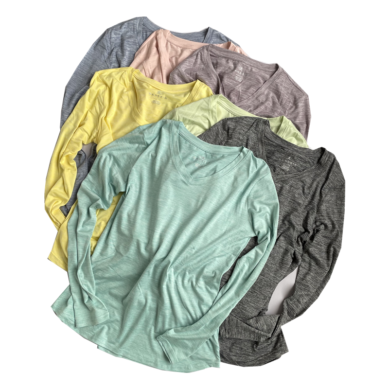 春秋夏薄款健身衣显瘦长袖宽松