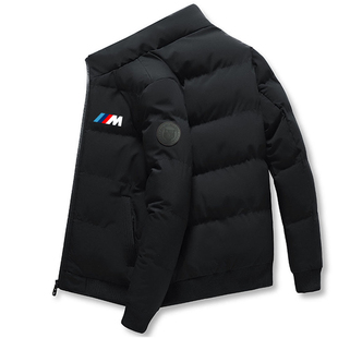 bmw宝马联名F1赛车工作服外套秋冬季加绒保暖4s店工装男休闲棉服