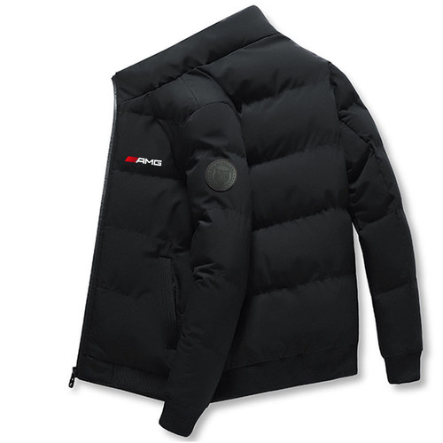 AMG汽车F1赛车工作服秋冬季加厚保暖棉服梅赛德斯工装男休闲外套
