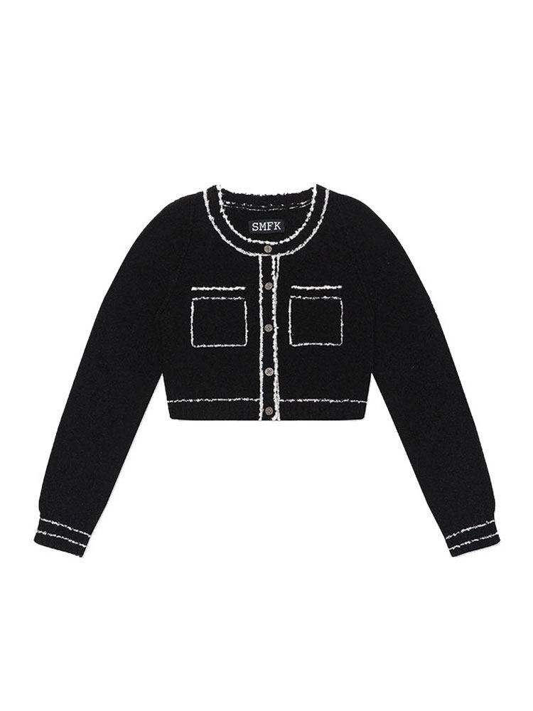 Jacket, spring long-sleeve, Chanel style, 2023