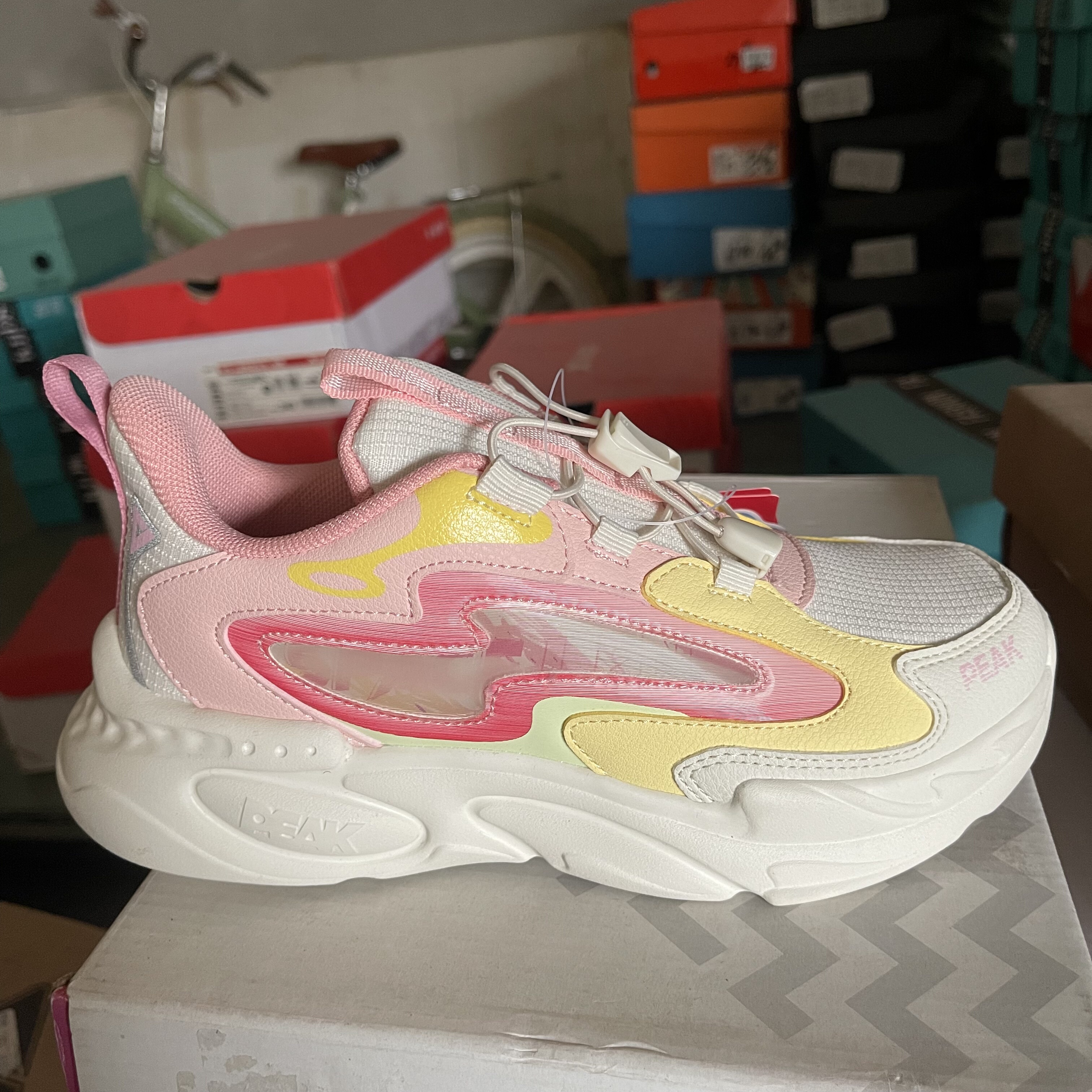 撤柜匹克35码儿童运动鞋春秋款男童鞋子轻便舒适女童休闲鞋男童鞋