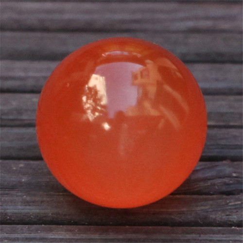 保山南红玛瑙天然原矿冰红无胶单珠 diy配饰顶珠配珠10.3mm