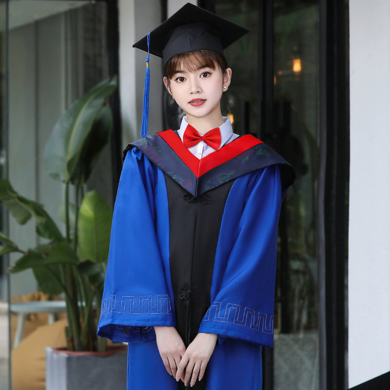学士学位服大学生毕业拍照礼服男女学院风工科本科文科硕士服套装