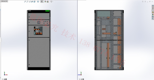 solidWorks与CAD柜体及壳体配电柜钣金生产图 施耐德 BM6 Plus