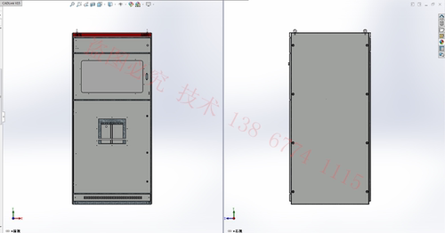 solidWorks与CAD柜体及壳体配电柜配电箱钣金生产图 C 型材 GCK