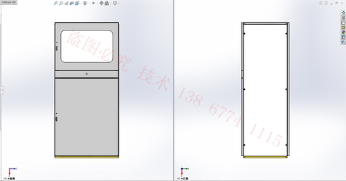 solidWorks与CAD柜体及壳体配电柜配电箱钣金生产图 PC 电脑柜