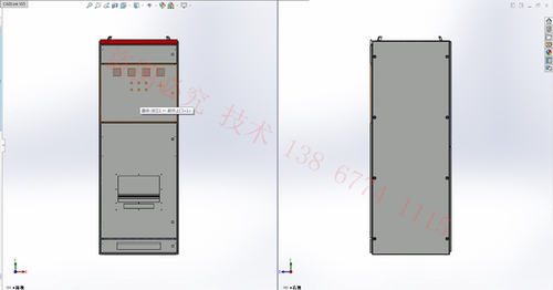 solidWorks与CAD柜体及壳体配电柜配电箱钣金生产图 MNS 标准型