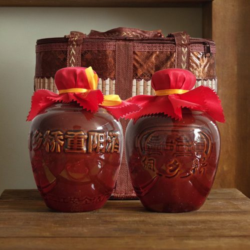 侗乡桥糯米酒柳州三江县特产6年陈酿黄酒坛装糯米封缸酒2瓶