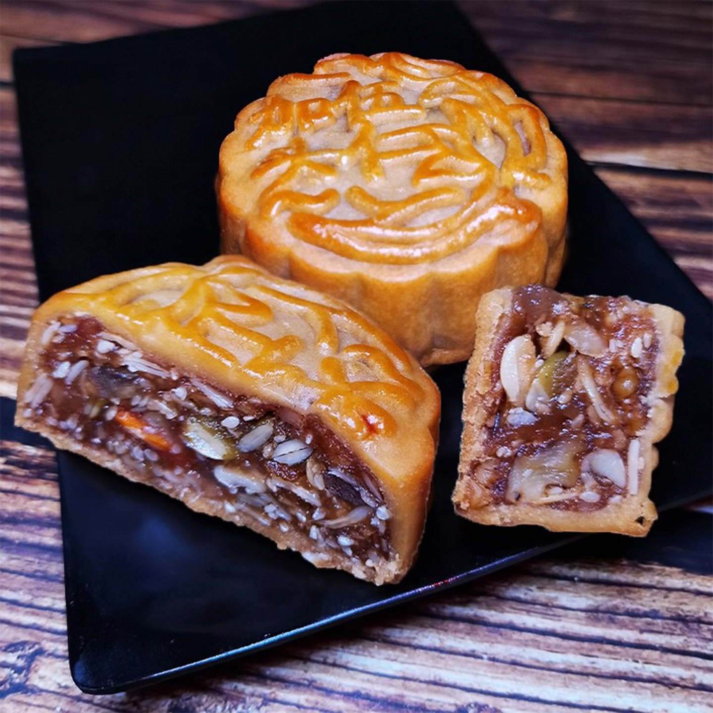 高州利达加头五仁月饼广式特产糕点零食中秋老式传统广东茂名月饼