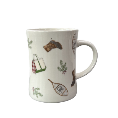 出口美国L.L.Bean  小蛮腰陶瓷马克杯水杯咖啡杯
