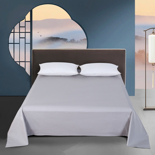 纯色半线床单/上海民光丝光纯棉传统老式国民素色学生宿舍床单A1