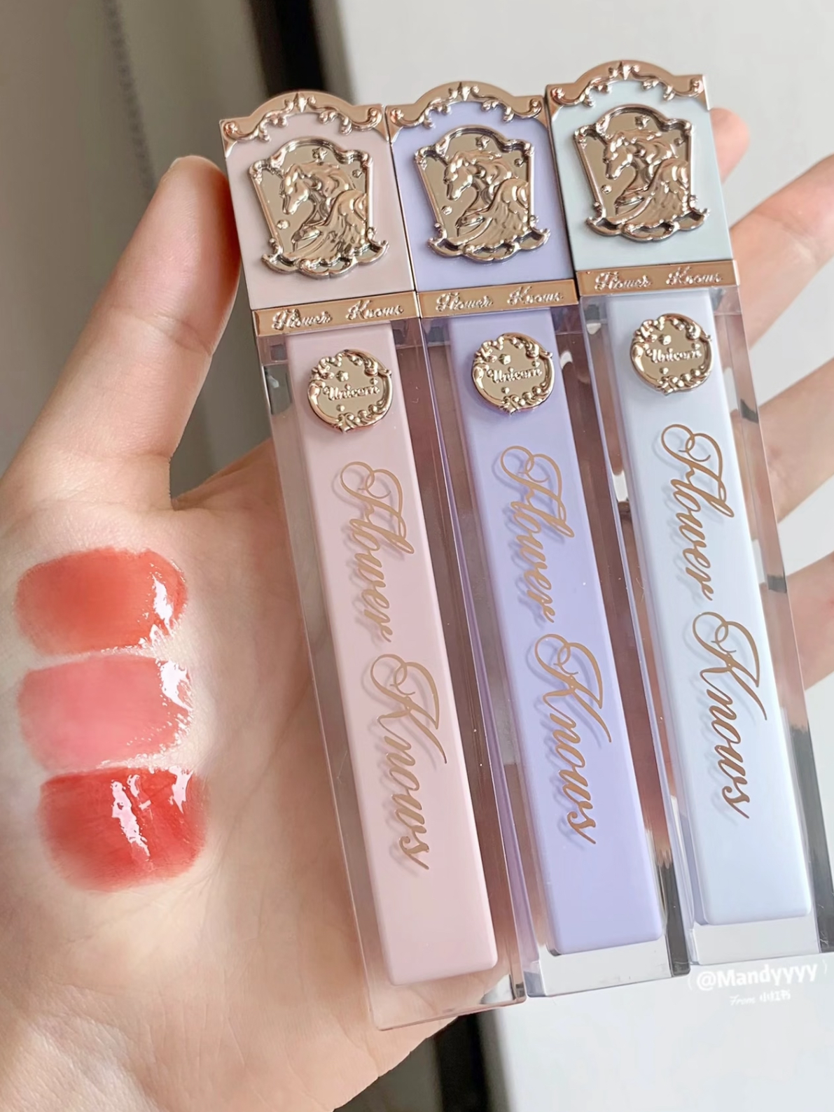 清仓！花知晓唇釉独角兽镜面水光唇釉J02口红J08J03J04J05J09J06