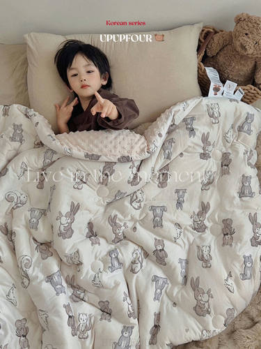 upupfour出口婴儿豆豆被秋冬季新生儿童加厚豆豆被保暖助眠豆豆毯