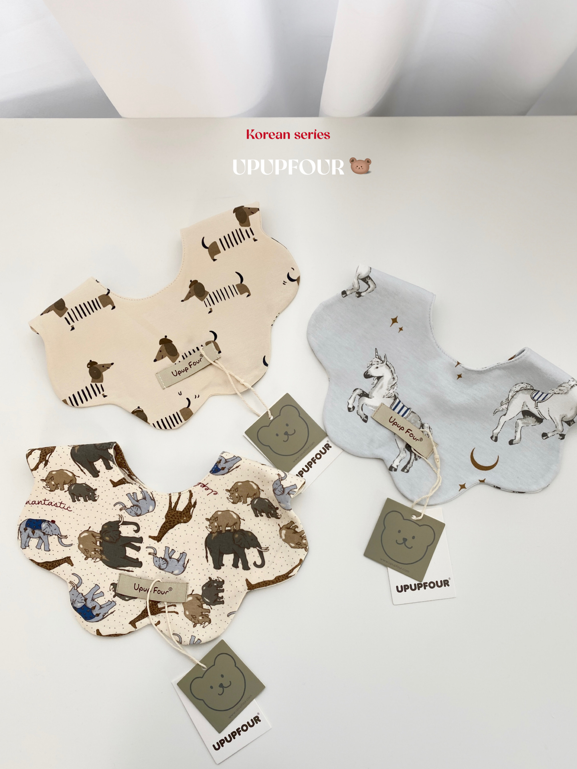 upupfour出口韩系ins高颜值碎花纯棉婴儿宝宝口水巾围兜吃饭围兜,婴童用品,口水巾,淘宝优惠券,粉丝福利购,淘宝优惠卷