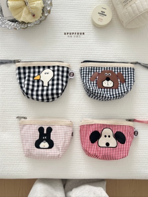 upupfour「班尼小狗」韩国原创可爱便携大小号立体化妆包收纳袋