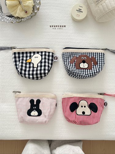 upupfour「班尼小狗」韩国原创可爱便携大小号立体化妆包收纳袋