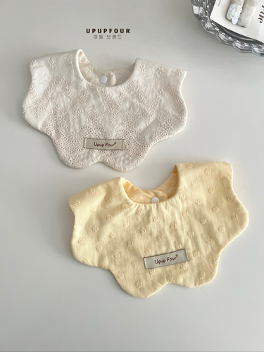 upupfour｜高定韩国进口纯棉新生婴儿宝宝口水巾宝宝围兜围嘴